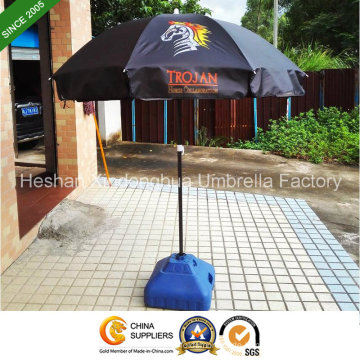 36-Zoll-schwarze Beschichtung Outdoor Sonnenschirm für Werbung (BU-0036B)